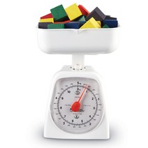 [러닝리소스] 어린이 교육용 과학 실험 앉은뱅이 계량 저울 5kg Learning Resources Platform Scale (11 lb./5 kg)