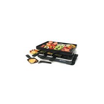 Swissmar - 8인용 클래식 라클렛 파티 그릴 및 뒤집을 수 있는 주철 플레이트 134897