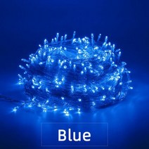 크리스마스 조명 5M 10M 20M 30M 50M 100M Led 문자열 요정 빛 8 모드 크리스마스 파티 조명 휴일 조명, Blue_100M 500Leds 220V EU