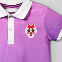 천아트 의류전사지 빨간리본 해골(F925) 티셔츠 다리미 열전사지