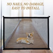 메쉬휀스 울타리 메쉬휀스가격표 대문 기둥 철망 pet dog gate ingenious, 180x72