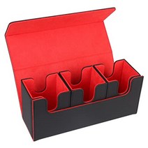 일본 정품 Venssu 덱 케이스 카드 트레이닝 박스 보관함 털 퍼 재질 유희왕 포켓몬 디지몬 각종 카드 게임, (빨간색 주사위칸 X)