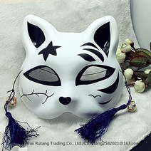 가면 아이디어 el발광 마스크 더우인동일제품 여우 남녀 아기고양이 무도회 비보잉, T06-발광타입 고양이 M+포함태슬 그리고 종