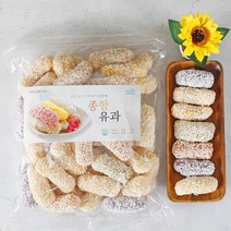 [새벽바다] 종합유과 500g 건강과자 전통유과 전통과자, 1봉