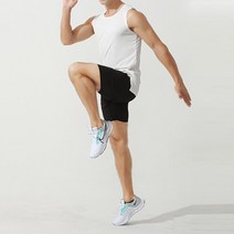 스토리원 남성 1+1 베이직 나시 슬리브리스 레이어드 운동복 JG-SSTE001