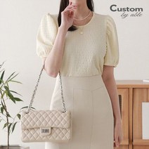 커스텀에이블 러블리 퍼프소매 링클 티셔츠 C2303TS055B