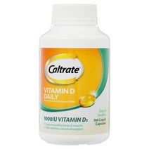 New ZeaLand직구 Caltrate 인공 색소 무첨가 Vitamin 화이트캡 하이 벨류 D 1000iu 300캡 1Pack, 수량, 상세참조