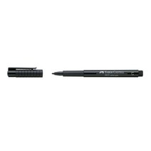 파버카스텔 PITT 아티스트 펜 라운드 팁 아티스트펜 1.5 -Bullet nib- (1자루), 199.블랙 (167890)