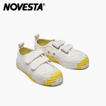 노베스타 [공식판매처] 키즈 스타마스터 스티치 듀오 운동화 WHITE/YELLOW