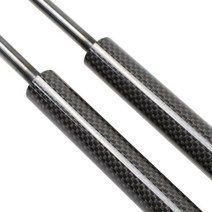 스트럿바 차체 보강 서스펜션 롤링 방지 코너링 2015-2020 프론트 후드 보닛 수정 피스톤 스트럿 리프트지지 가스 스프링 유압 댐퍼 프로펠로드, 검은 탄소 섬유