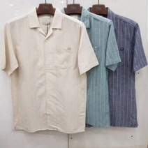 티비제이 TBJ Nearby. [단독특가전] 지금이기회! 공용 린넨 소재 시원한 오픈카라넥 세로 스트라이프 멋스러운 반카라 셔츠 3컬러!
