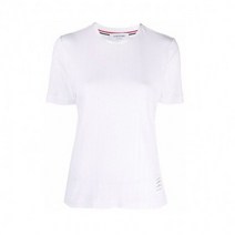 [명품]톰브라운 THOM BROWNE 22년 코튼 포인텔 립 반팔티 FJS106A 08026 100 D FJS106A 0802 6100