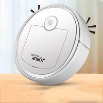 청소 로봇 자동 가정용 진공 스마트 기계 USB 충전식 청소기 걸레질, 하얀