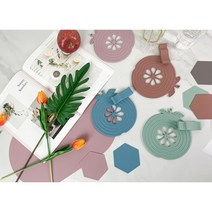모던 실리콘 냄비받침대(국내제작상품), 파스텔핑크(pastal pink)