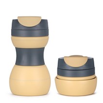 프리드 접이식텀블러 실리콘텀블러 500ml, 샌드(Sand)