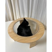 리투펫 고양이 투명해먹 대형 원목 침대 아크릴 방석