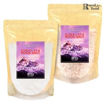 로얄푸드 히말라야 핑크솔트 핑크소금 고운소금 (Fine) 1kg + 굵은소금 (Granule), 2kg, 고운소금 1kg + 굵은소금 1kg
