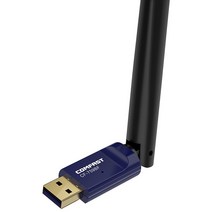 Comfast 2.4 및 5.8GHz 듀얼 밴드 6dBi 안테나 고속 650Mbps 네트워크 카드 BT 4.2 WiFi 어댑터 블루투스, 01 Blue