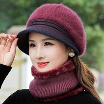 할머니모자 어르신 엄마 모자 겨울 중장년 니트