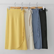 블링데이 여성 여름치마 린넨 랩스커트 (국내제작)