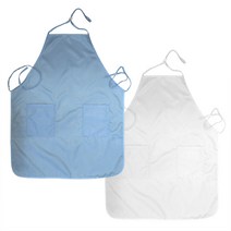 방진앞치마 제전앞치마/방진용품/제전용품/방진복/무진복/제전복/크린룸 작업복, 스카이블루