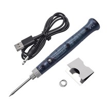 납땜기 솔더링 Portable USB Soldering Iron Professional Electric Heating Tools Rework With Indicator, 한개옵션0