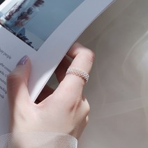 Ogfaour 925 순은 와이드 반지녀 펀칭 심플 냉랭 싱글 베프 반지 한 쌍 은자매 검지반지 O22050614