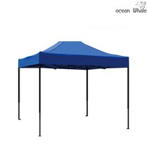 오션웨일 접이식 야외 천막 3x2 AB세트 (지붕+프레임) 주차 행사용 포장마차 캐노피 천막, (AB세트)블루