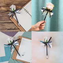 장미 플라워 볼펜 라이트피치 디자인볼펜 장미볼펜