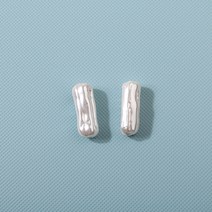 비즈아이 [6555-02]글라스통과형 막대진주 6x16mm 화이트 1개