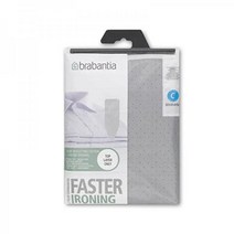 Brabantia 내구성 있는 폼 레이어 다리미판 커버 사이즈 C(124 5 x 45 7cm(49 18 in)) 금속화, Metallized, Size C (49 x 18 in)_Top Layer