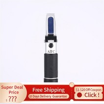 설탕 ATC 굴절계 광학 음식 음료 주스 ATC 함량 측정기 도구 테스트 휴대용 테스터 новый год 2022, 한개옵션0