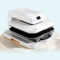 HTV론트 자동 열프레스 열프레스기 승화전사 열전사 38X38cm, 화이트