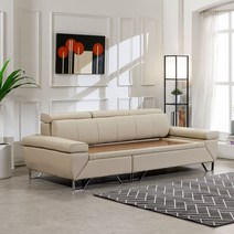 [라텍스바디필로우증정]이조농방 틸렌트 천연가죽면피 가죽온열쇼파, 4.5인용(스툴포함)+브라운+확장형황토볼(황토)