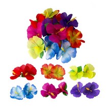 졸업식 장식 스트로 테이블 스커트 하와이 티키 모아나 테마 파티 열대 플라밍고 바다 웨딩 생일, [16] flower