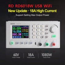 RD RD6018W USB WiFi DC-DC 전압 전류 스텝 다운 파워서플라이 60V18A, 1개