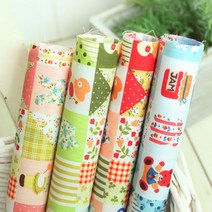 자투리 면혼방s2541핑크 꼬마보넷패치 택1, 면혼방2544블루