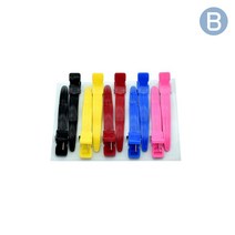 헤어 미용 악어핀셋 1p (색상랜덤)