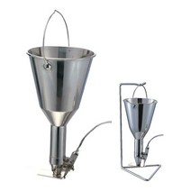 반죽 크림 주입기 붕어빵 짤 주머니 충진기 통 수동, 깔때기+틀 1세트(본체+틀)