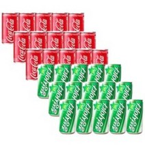 롯데 칠성사이다 190mlx(30캔)+코카콜라 190mlx(30캔), 60캔, 190ml