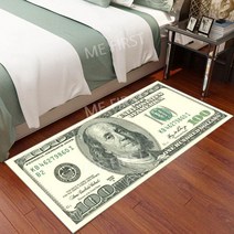 (소형) 달러 발매트 카펫 매트, 100달러