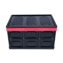 접이식 트렁크정리함 가정용 수납박스 겸용, 블랙