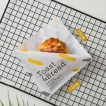 200pcs 도넛 빵집 음식 포장 크래프트 가방 방수 튀김 샌드위치 종이 햄버거, 01 1