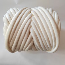 걸스코코 자이언트얀 일반얀 벨벳얀 미니백 가방만들기 DIY 망고실 가방 실 뜨개실, 크림, 500g-벨벳