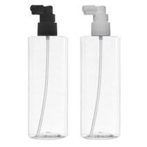 허브스프레이 헤어 스프레이용기 검정 흰색캡 20~500ml, 500ml, 투명용기 검정캡