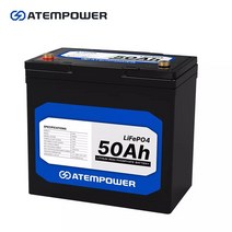 자동차 교체 대용량 ATEM 파워 딥 사이클 마린 4WD 50Ah 12V LiFePO4 리튬 배터리 Lifepo4 배터리 제조업체