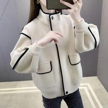 가을 겨울 봄 여성 점퍼 자켓 비즈니스 모직 느슨한 캐주얼 패션 선물 직장인 중년 학생