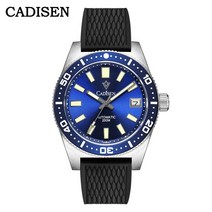 40대 메탈 다이버 CADISEN-C8207 남성용 시계 38mm 20 바 다이버 빈티지 NH35A Movt 자동 남자 기계식 손목