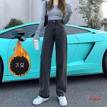 리앤킴 여성 겨울 기모 청바지 ST590