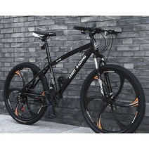 ( MTB 산악자전거 ) 입문용 MTB자전거 26인치 크로스컨트리 21/24단, 21단, 블레이드 휠 블랙